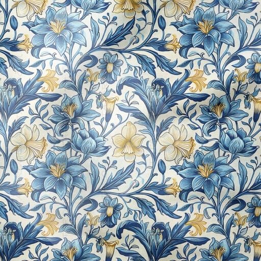 William Morris Esintili Desenli Kumaşlar