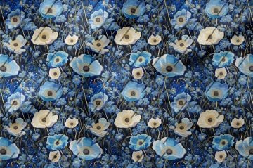 3D Renkli Gelincik Desenli Çok Amaçlı Dekoratif Tasarım Dijital Baskı Kumaş