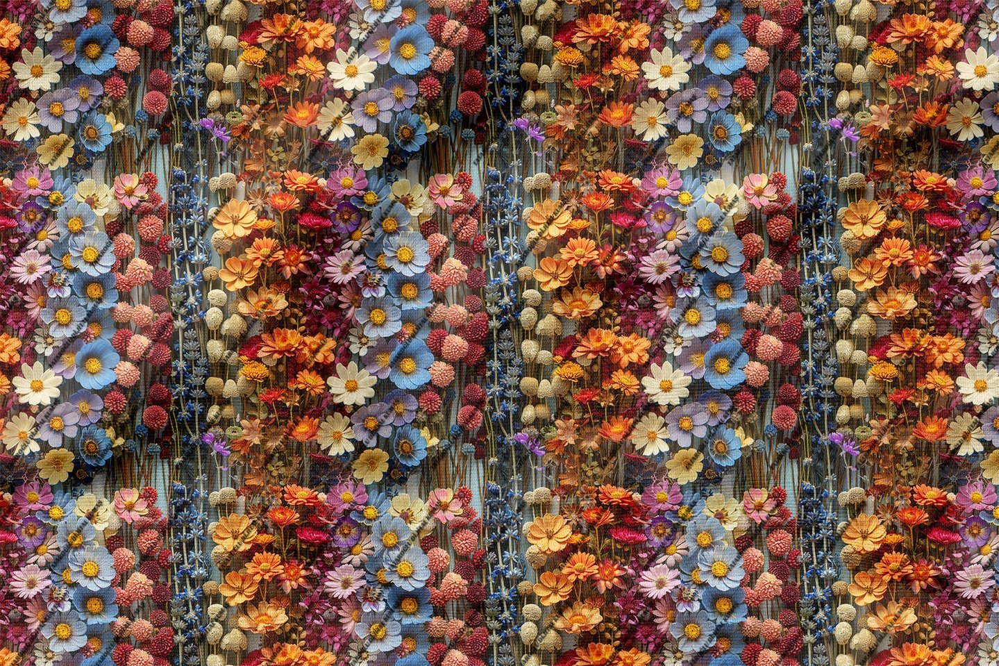 3D Colorful Flower Patterned Multi-Purpose Decorative Design Digital Printing Fabric