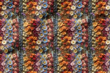 3D Colorful Flower Patterned Multi-Purpose Decorative Design Digital Printing Fabric
