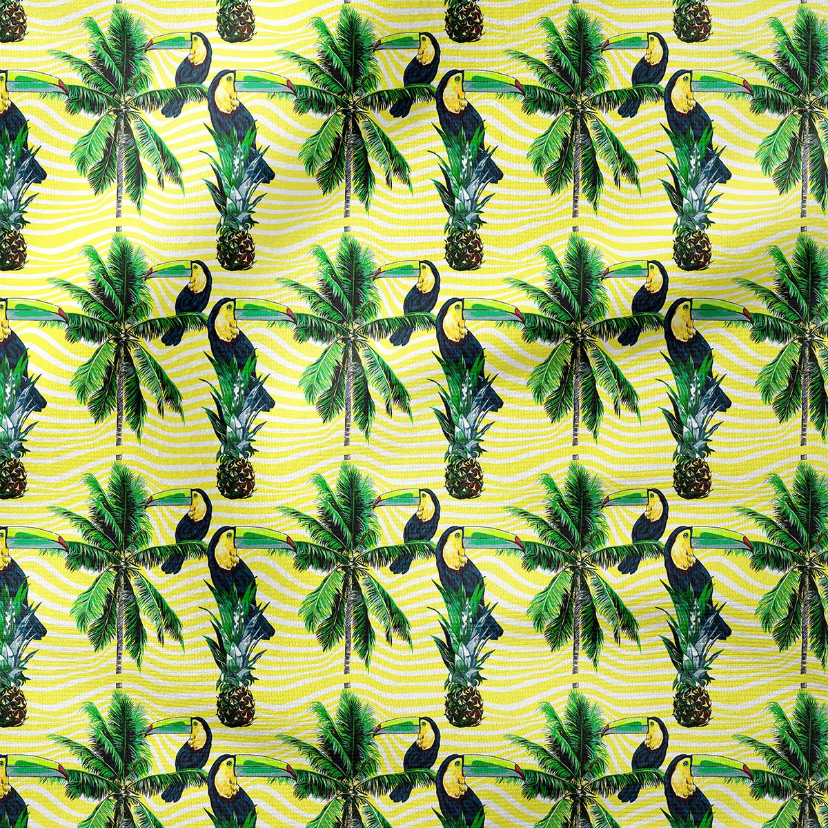 Yellow Parrot Fabric