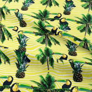 Yellow Parrot Fabric