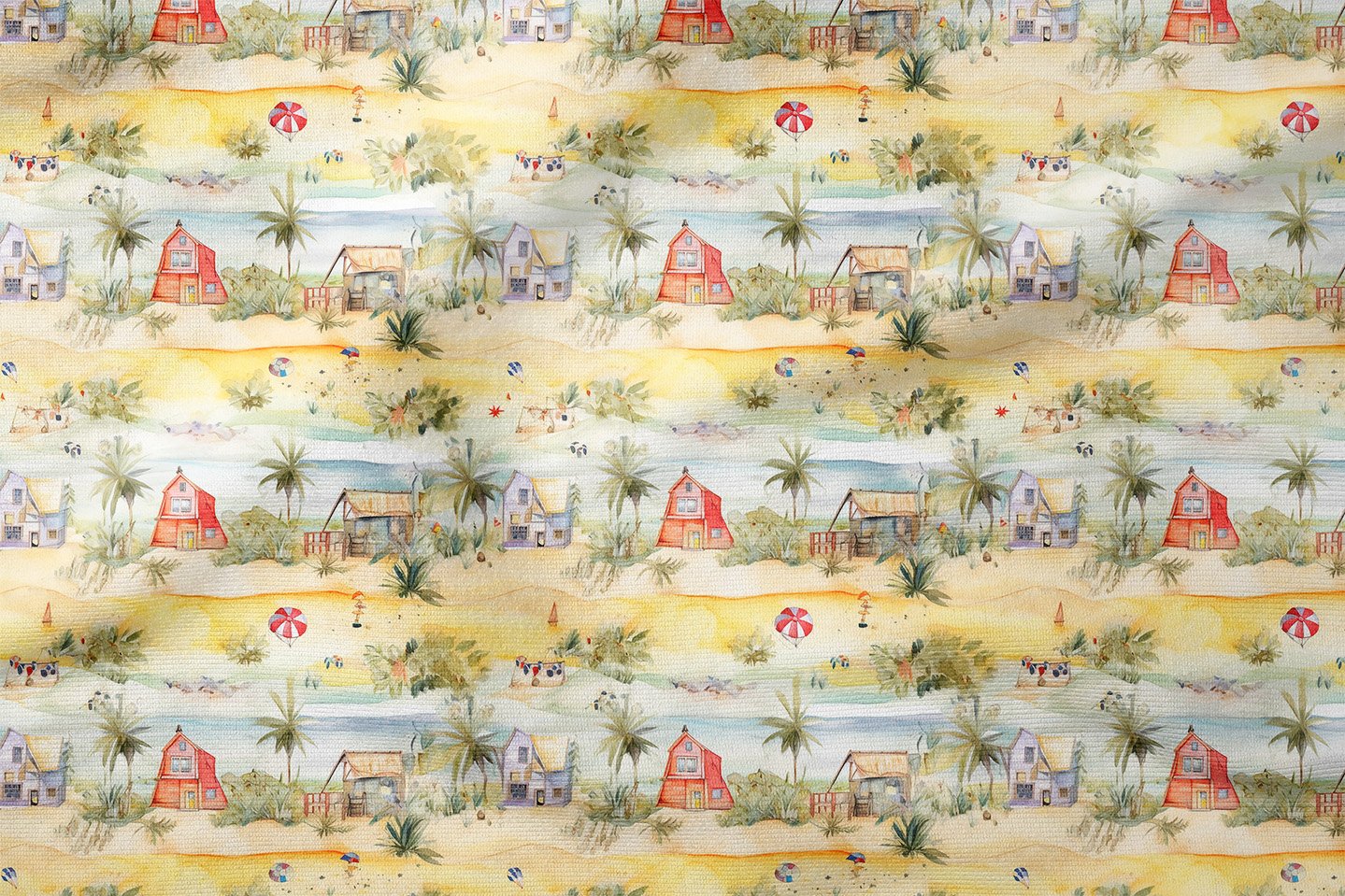 Yazlık Sahil Evleri Dekoratif Kumaş