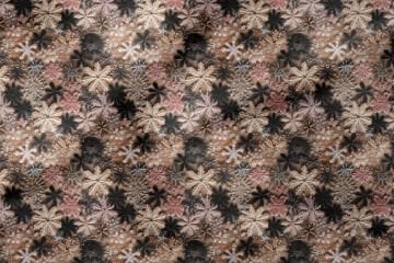 Yılbaşı Koleksiyonu- 3D Yılbaşı Kar Taneleri Yıldızlar Çok Amaçlı Dekoratif Dijital Baskı Kumaş