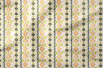 Ethnic Patterns in Soft Tones with White Background