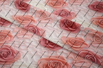 3D Renkli Çiçek Desenli Çok Amaçlı Dekoratif Tasarım Dijital Baskı Kumaş
