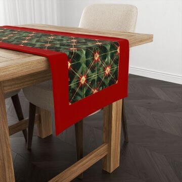 Yılbaşı Koleksiyonu- Yılbaşı Runner Dikişsiz Panel Kumaş