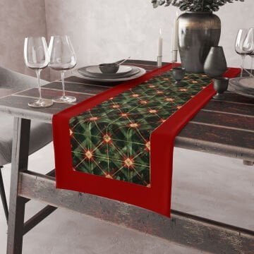 Yılbaşı Koleksiyonu- Yılbaşı Runner Dikişsiz Panel Kumaş