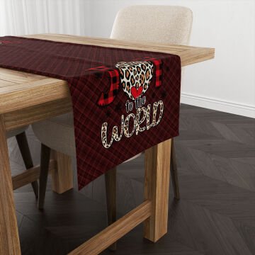 Yılbaşı Koleksiyonu- Yılbaşı Runner Dikişsiz Panel Kumaş