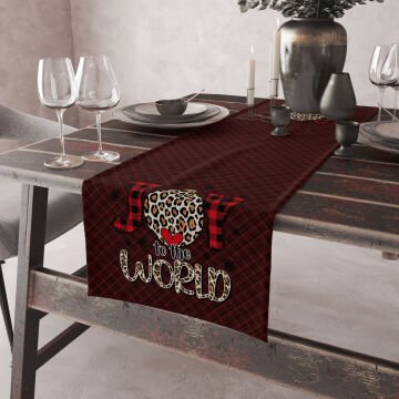 Yılbaşı Koleksiyonu- Yılbaşı Runner Dikişsiz Panel Kumaş