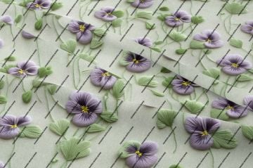 3D Renkli Çiçek Desenli Çok Amaçlı Dekoratif Tasarım Dijital Baskı Kumaş