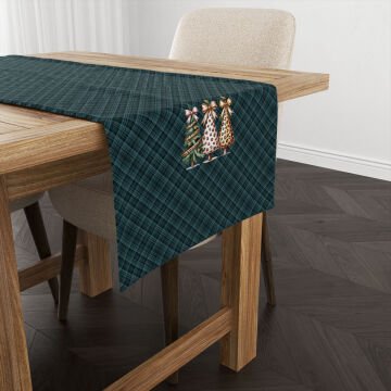 Yılbaşı Koleksiyonu- Yılbaşı Runner Dikişsiz Panel Kumaş