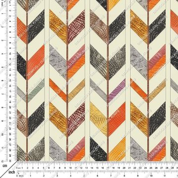 Yaz Koleksiyonu-İskandinav Geometrik Çok Amaçlı Dekoratif Dijital Baskı Kumaş