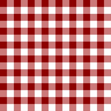 Bordo Beyaz Ekose Dijital Baskılı Kumaş
