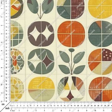 Yaz Koleksiyonu-İskandinav Geometrik Çok Amaçlı Dekoratif Dijital Baskı Kumaş