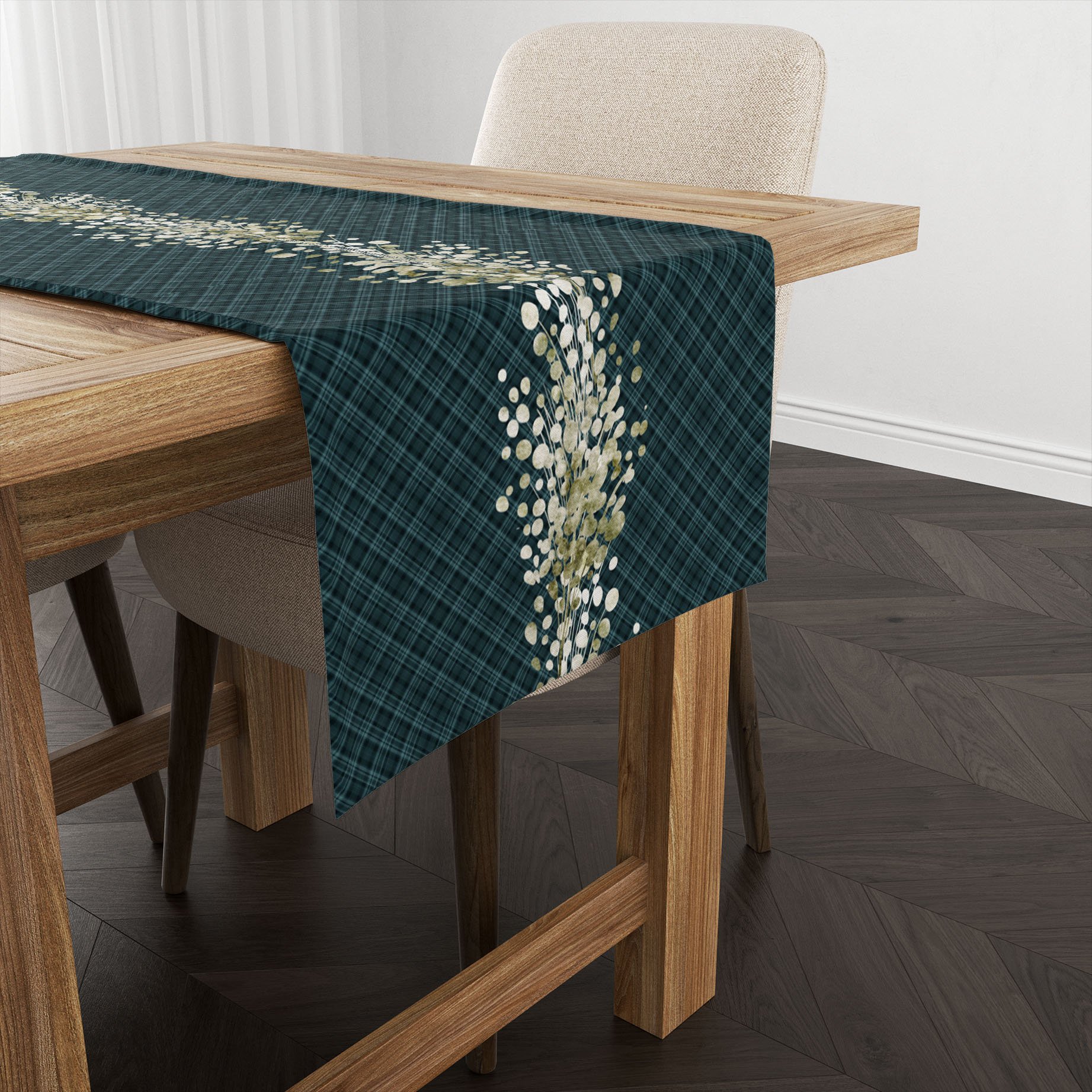 Yılbaşı Koleksiyonu- Yılbaşı Runner Dikişsiz Panel Kumaş