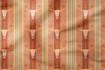 Bohemian Pattern on Striped Ground