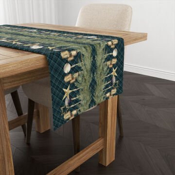 Yılbaşı Koleksiyonu- Yılbaşı Runner Dikişsiz Panel Kumaş