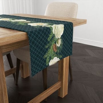 Yılbaşı Koleksiyonu- Yılbaşı Runner Dikişsiz Panel Kumaş