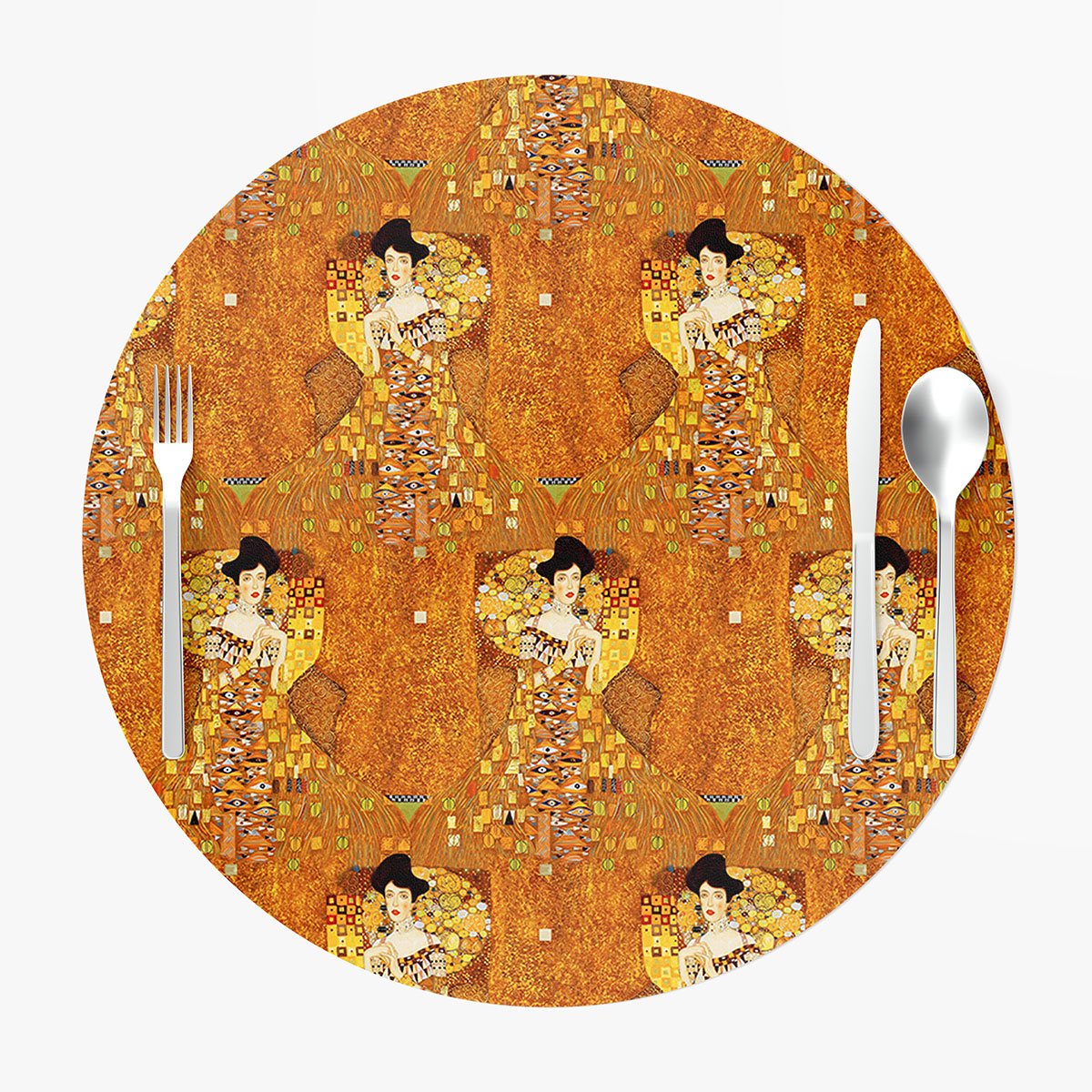 Gustav Klimt'in Altın Giymiş Kadın Supla 3'lü Set Dikilmemiş
