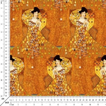 Gustav Klimt Adele Bloch-Bauer Portre Tasarım Kumaş