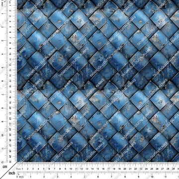 Blue Glam Glitter Göz Alıcı Mavi Parıltı Koleksiyonu, Art Deco Çok Amaçlı Dekoratif Dijital Baskı Kumaş-1
