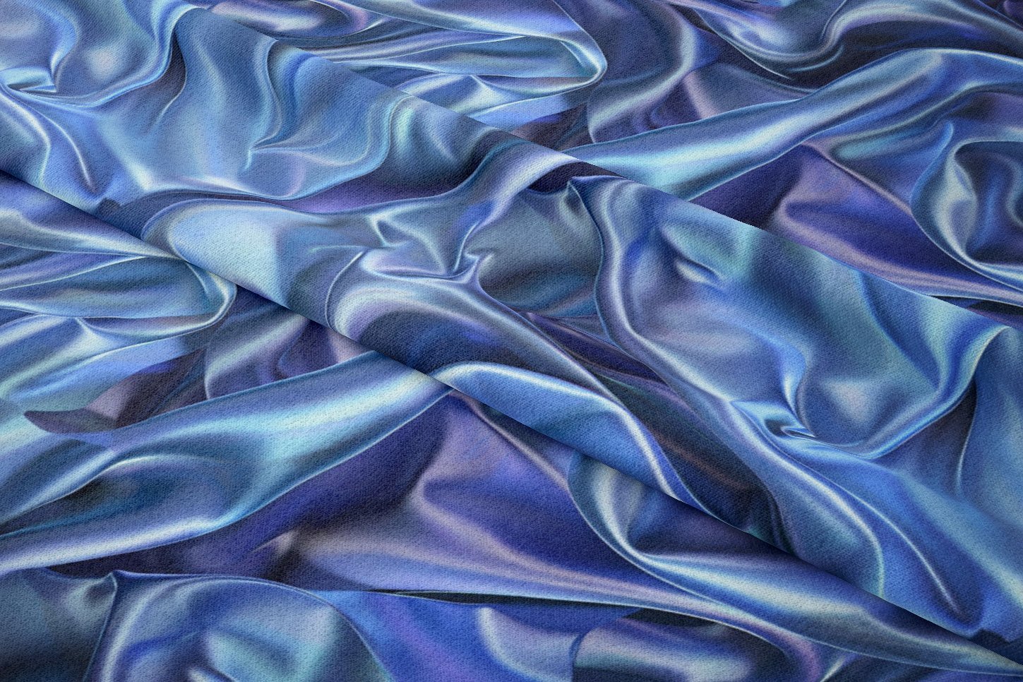 Blue Glam Glitter Göz Alıcı Mavi Parıltı Koleksiyonu, Art Deco Çok Amaçlı Dekoratif Dijital Baskı Kumaş-2