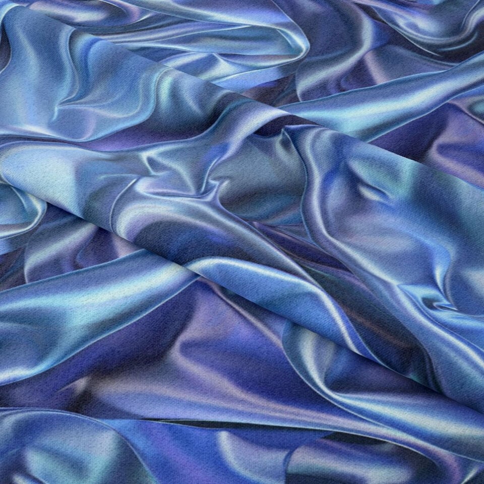 Blue Glam Glitter Göz Alıcı Mavi Parıltı Koleksiyonu, Art Deco Çok Amaçlı Dekoratif Dijital Baskı Kumaş-2