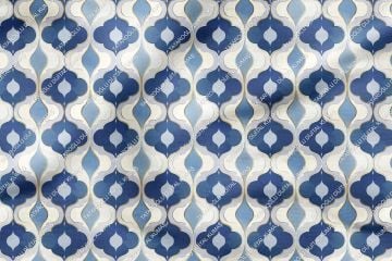 Blue Glam Glitter Göz Alıcı Mavi Parıltı Koleksiyonu, Art Deco Çok Amaçlı Dekoratif Dijital Baskı Kumaş-4