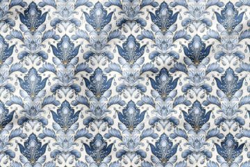 Blue Glam Glitter Göz Alıcı Mavi Parıltı Koleksiyonu,  Art Deco Çok Amaçlı Dekoratif Dijital Baskı Kumaş-5