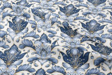 Blue Glam Glitter Göz Alıcı Mavi Parıltı Koleksiyonu,  Art Deco Çok Amaçlı Dekoratif Dijital Baskı Kumaş-5