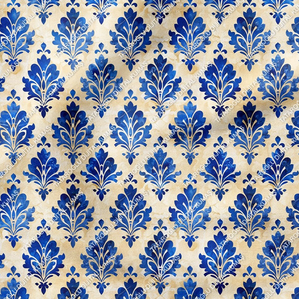 Blue Glam Glitter Göz Alıcı Mavi Parıltı Koleksiyonu,  Art Deco Çok Amaçlı Dekoratif Dijital Baskı Kumaş-8
