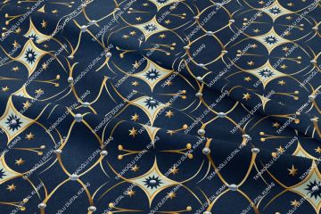 Blue Glam Glitter Göz Alıcı Mavi Parıltı Koleksiyonu,  Art Deco Çok Amaçlı Dekoratif Dijital Baskı Kumaş-9