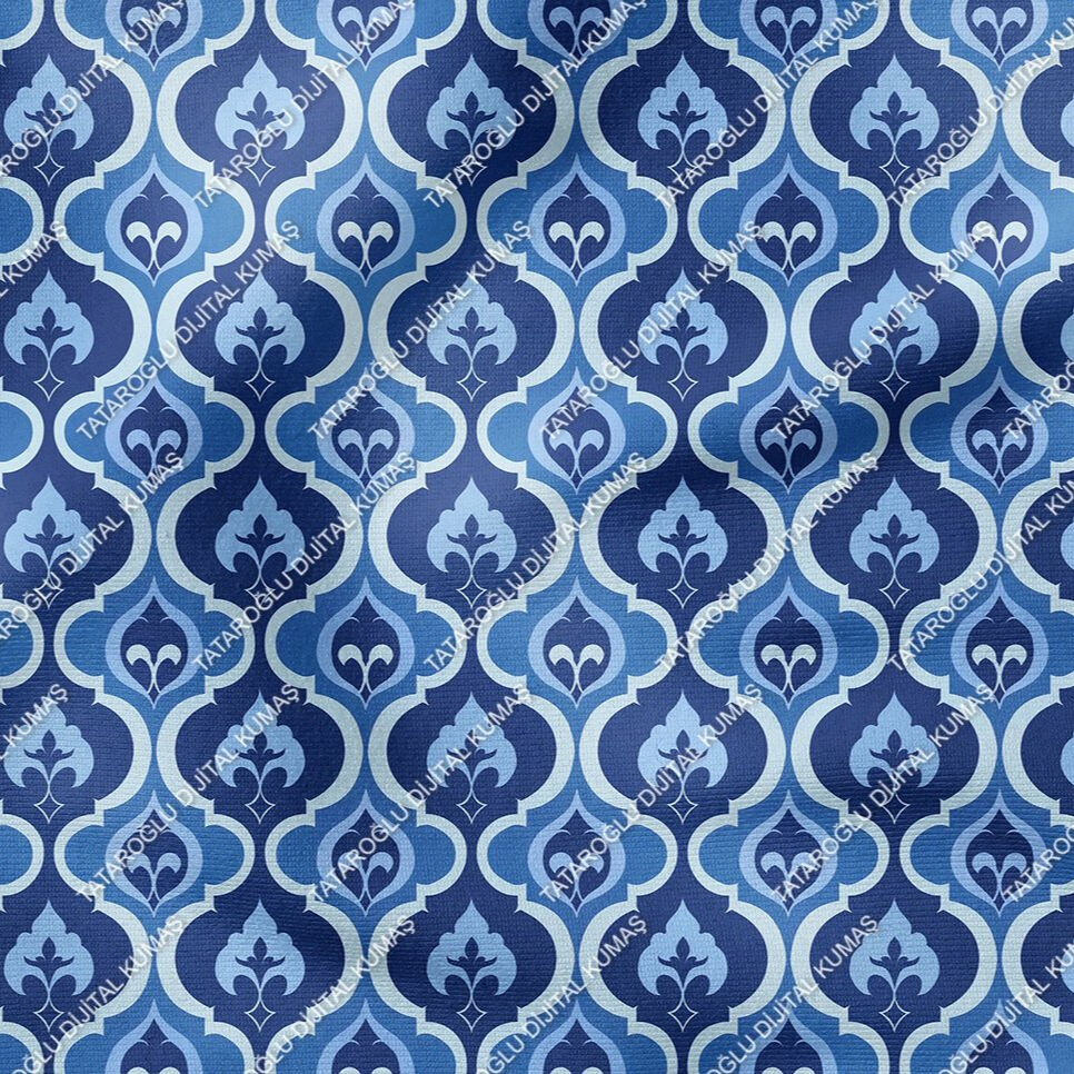 Blue Glam Glitter Gözalıcı Mavi Parıltı Koleksiyonu,  Art Deco Çok Amaçlı Dekoratif Dijital Baskı Kumaş-10