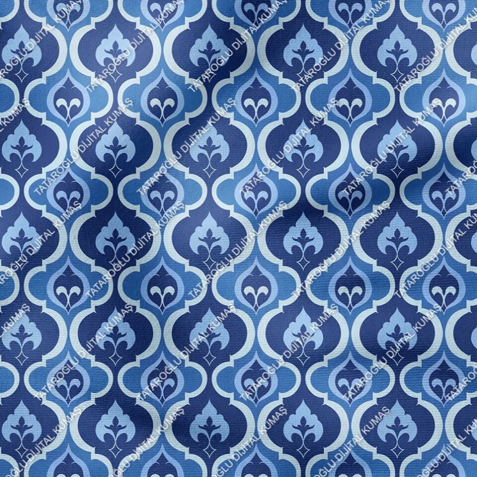 Blue Glam Glitter Gözalıcı Mavi Parıltı Koleksiyonu,  Art Deco Çok Amaçlı Dekoratif Dijital Baskı Kumaş-10