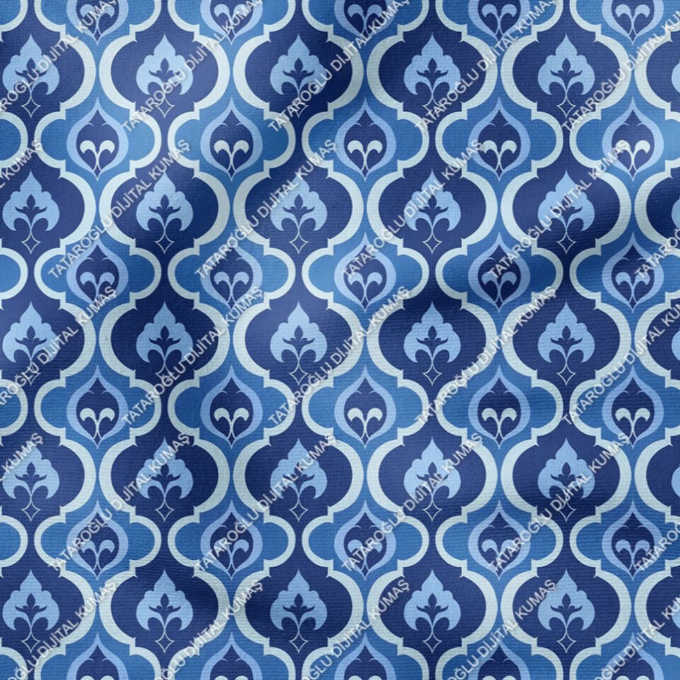 Blue Glam Glitter Gözalıcı Mavi Parıltı Koleksiyonu,  Art Deco Çok Amaçlı Dekoratif Dijital Baskı Kumaş-10
