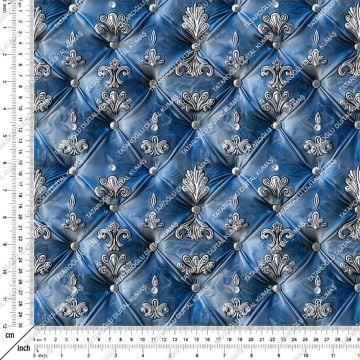 Blue Glam Glitter Göz Alıcı Mavi Parıltı Koleksiyonu, Art Deco Çok Amaçlı Dekoratif Dijital Baskı Kumaş-11