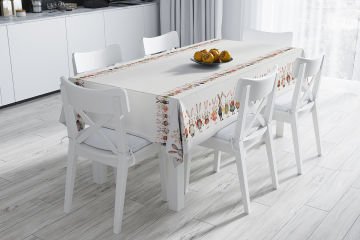 Happy Easter Paskalya Koleksiyonu-  Masa Örtüsü Dikişsiz 140x140
