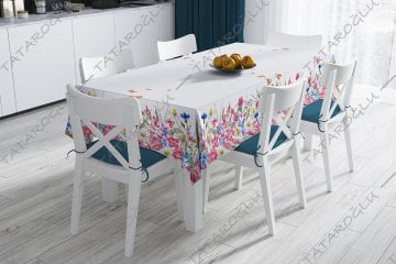 My Sweet Butterfly Koleksiyonu - Masa Örtüsü 140x240 cm Dikilmemiş Pano Kumaş