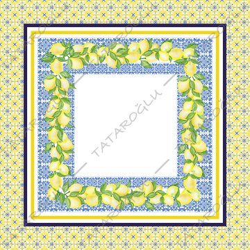 Majolica Collection - Tablecloth 140x140 cm Unsewn Panel Fabric