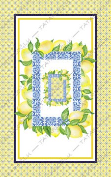 Majolica Koleksiyonu - Masa Örtüsü 140x240 cm Dikilmemiş Pano Kumaş