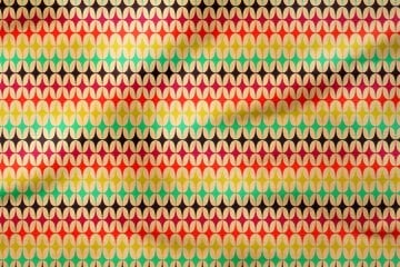 Renkli Geometrik Desenli Dijital Baskılı Kumaş