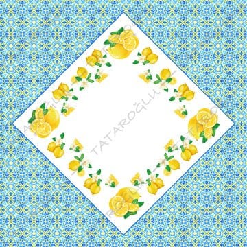 Talavera Collection - Tablecloth 140x140 cm Unsewn Panel Fabric