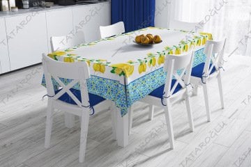 Talavera Koleksiyonu - Masa Örtüsü 140x240 cm Dikilmemiş Pano Kumaş