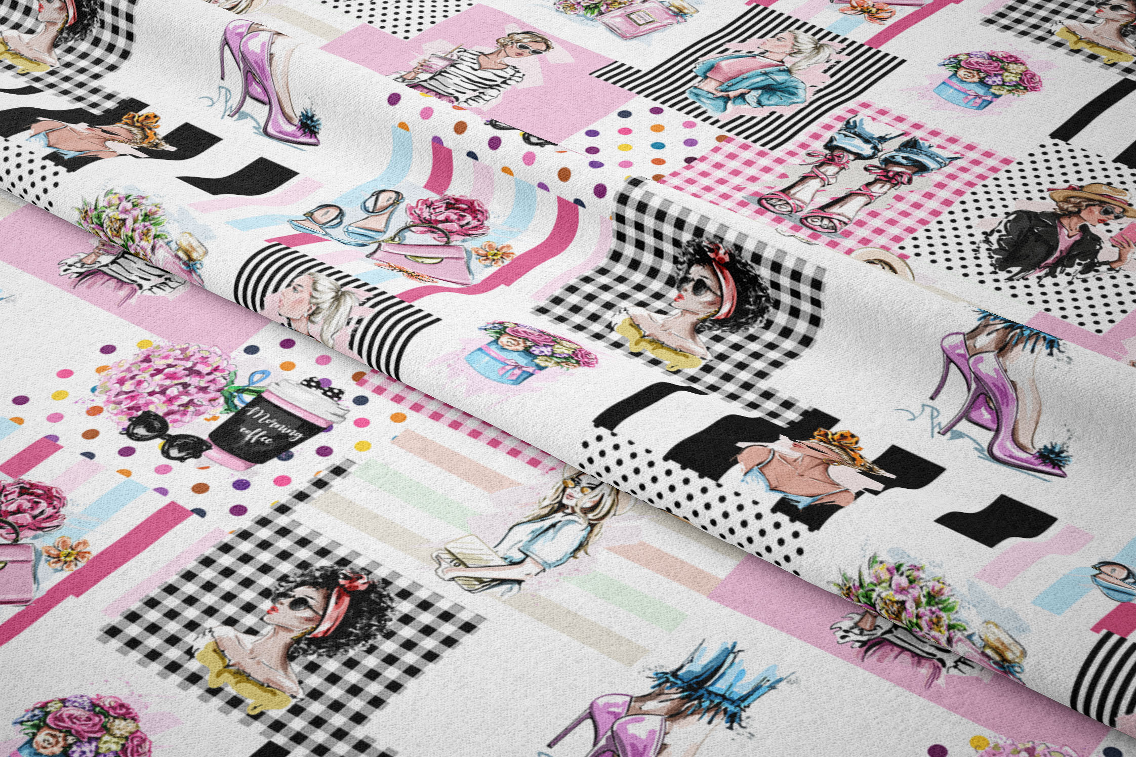 Patchwork Fashion Kızlar Desenli Kumaş(SONBAHAR İNDİRİMİ)