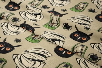 Happy Halloween Baykuşlu,Sargılı Hayalet