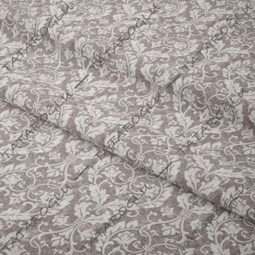 Eskitme Görünümlü Damask Desenli Dijital Baskılı Kumaş(SONBAHAR İNDİRİMİ)