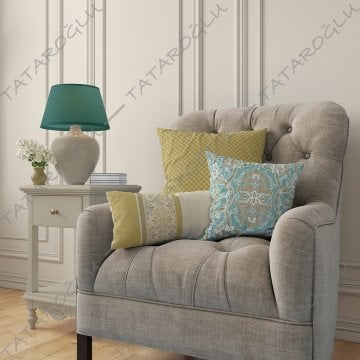 Antique Koleksiyonu - 2'li Set Kırlent Paneli-3