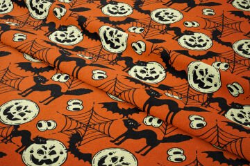 Happy Halloween Örümcek Ağ, Kedi, Balkabağı