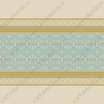 Antique Koleksiyonu - Masa Örtüsü 140x140 cm Dikilmemiş Pano Kumaş